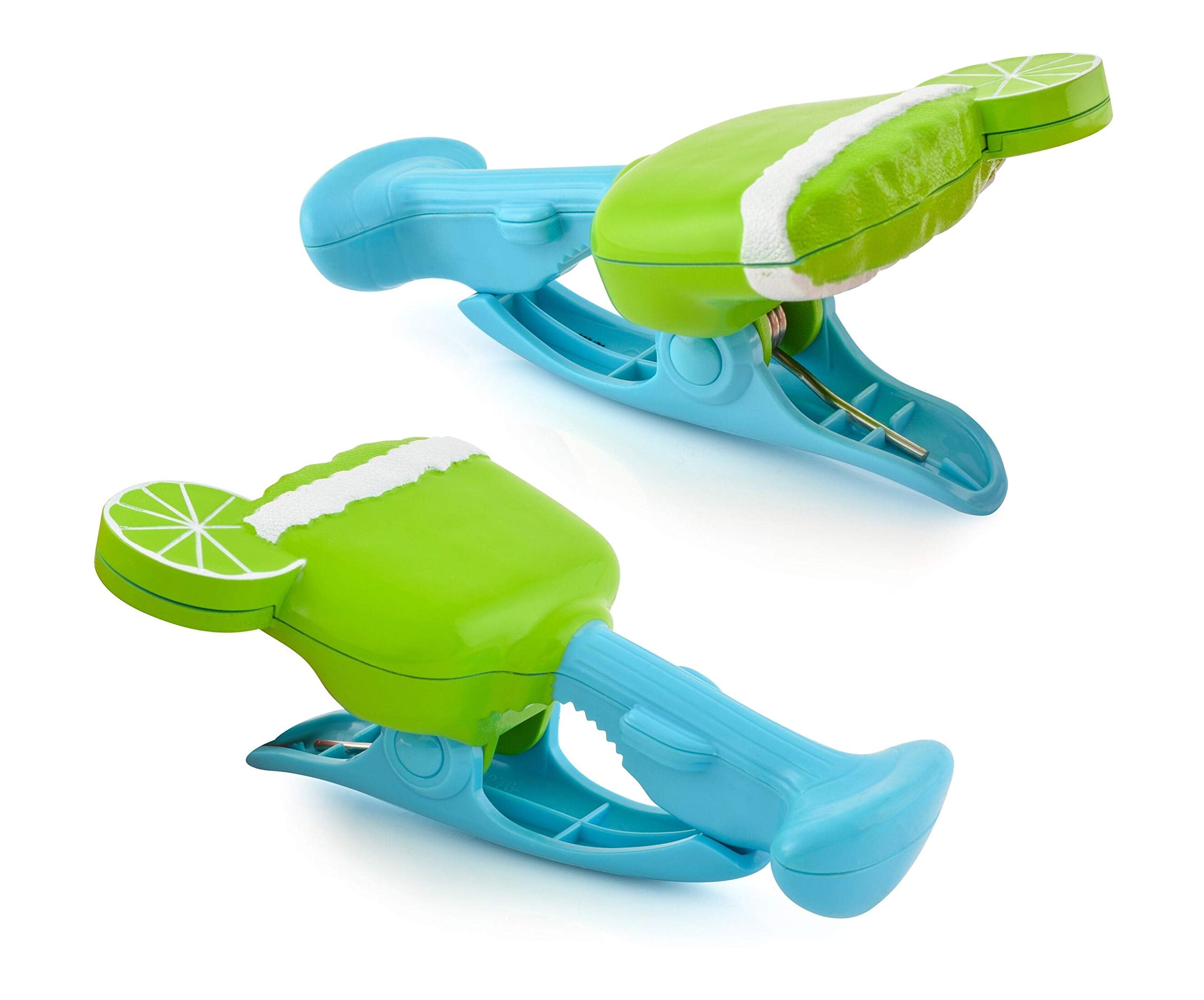 O2Cool Bocaclips - Beach Towel Clips For Beach Chairs, Patio And Pool Accessories - (Margarita) 2 Count